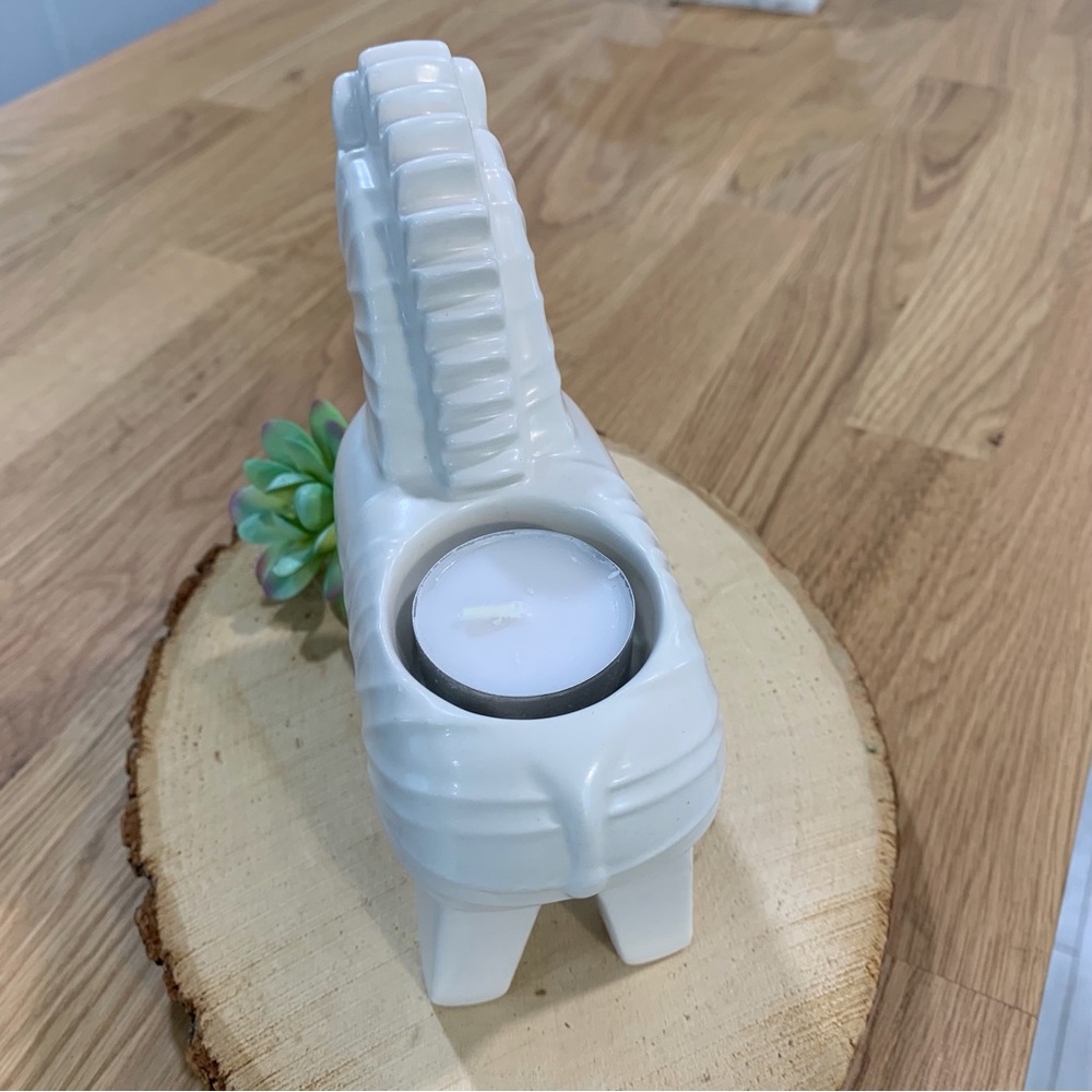 Jonathan Adler X Partylite Ceramic Dala Horse Zebra Votive Tealight Holder - Picture 3 of 7